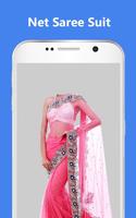 Net Saree Photo Suit Editor For Women Plakat
