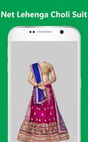 Net Lehenga Choli For Women Photo Montage poster