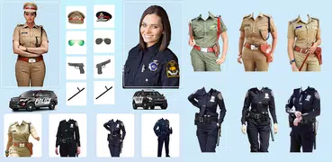 Women Police Suit Photo Editor