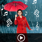 Rain Video Music -Photo Editor ikona