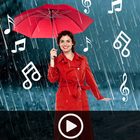 Rain Video Music -Photo Editor आइकन