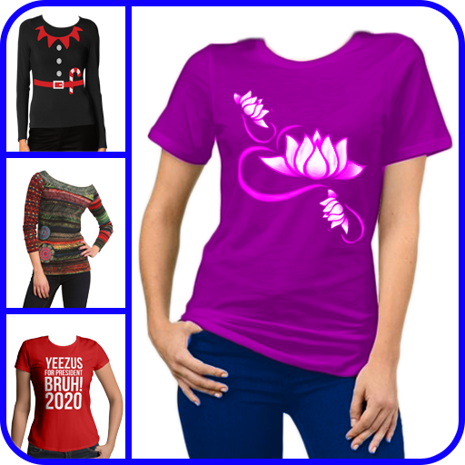 Women Designed T-Shirt Photo Editor