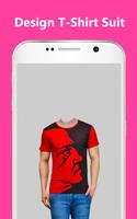 Men Designed T-Shirt Photo Suit Editor Plakat