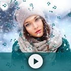 Snowfall Video Song Maker ícone