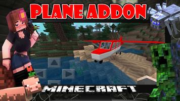 Plane Minecraft Mod Addon MCPE Affiche