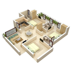 100 Rumah Minimalis Pelan 3D Terbaik ikon