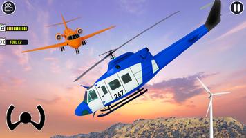 City Helicopter Fly Simulation ポスター