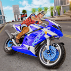 City Police MotorBike 3D Sim-icoon