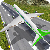 طائرة تطير 3D: طائرة طيران أيقونة