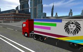 Euro Truck Driving Sim 2018 3D screenshot 1