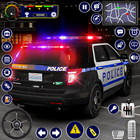 US-Polizei-Cop-Auto-Spiel Zeichen