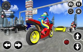 Motorbike Stunt Super Hero 3D 스크린샷 1
