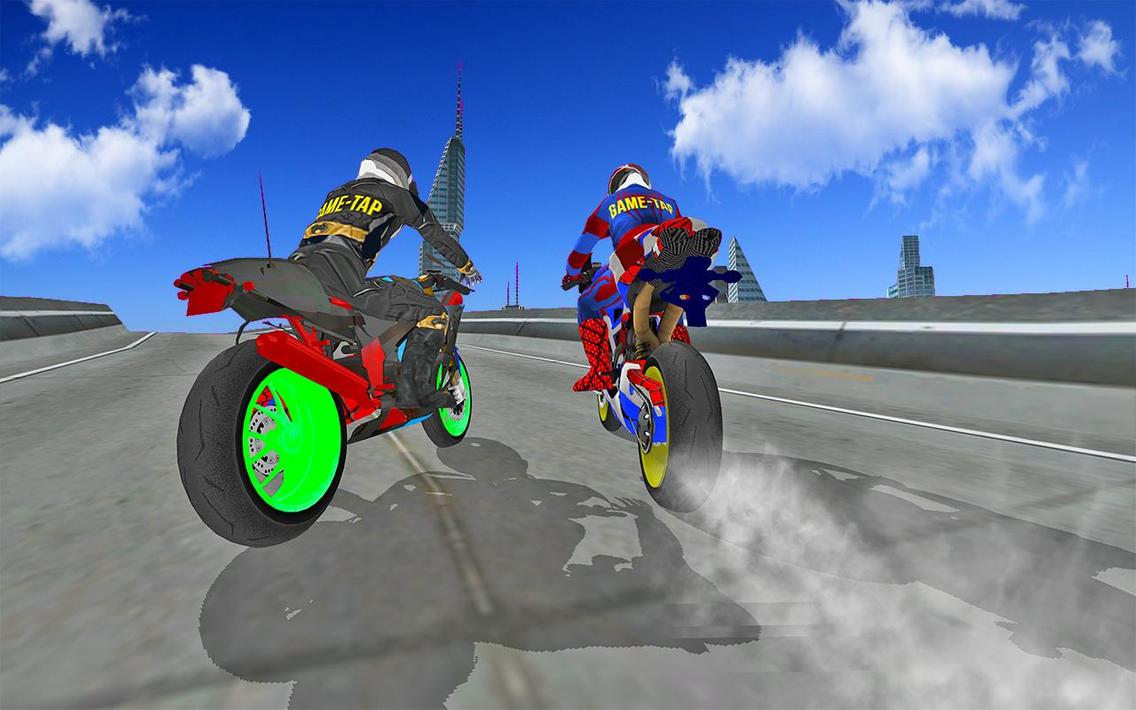 Motorbike Stunt Super Hero 3D screenshot 14