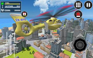 City Helicopter Flight اسکرین شاٹ 1