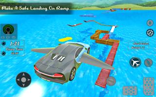 Flying Car Driving Stunt Game capture d'écran 2