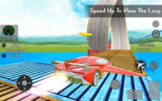Flying Car Driving Stunt Game capture d'écran 3