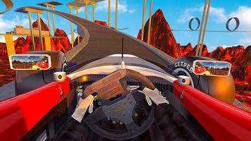 Flying Car Formula Jet Racer Poster