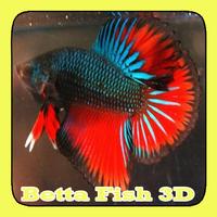 Betta Fish 3D Affiche