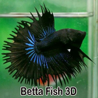 Betta Fisch 3D Zeichen