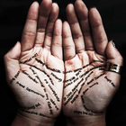 Palmistry. Divination by hand lines icon