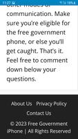 Freee Government iPhone capture d'écran 1