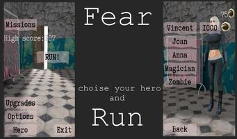 Fear run 3D the horror runner capture d'écran 3
