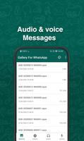 Gallery for WhatsApp - Images Videos Voices Audio screenshot 2