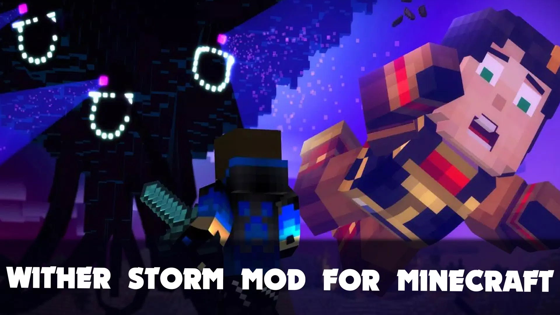 Minecraft STORY MODE MOD  WITHER STORM, JESSIE, SKY DIMENSION, & MORE!! 