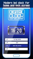 Big Digital Clock Live Wallp poster