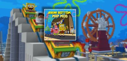 Bikini Bottom Minecraft ModMap Plakat