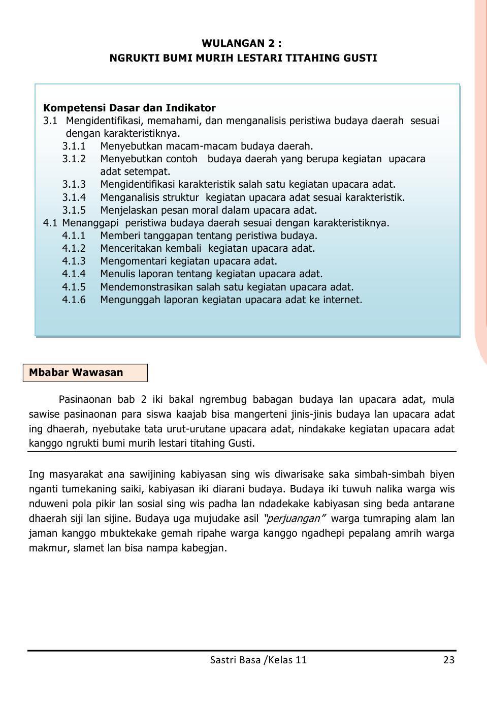 Buku Siswa Kelas 11 Bahasa Jawa Sastri Basa 2015 Pour Android Telechargez L Apk