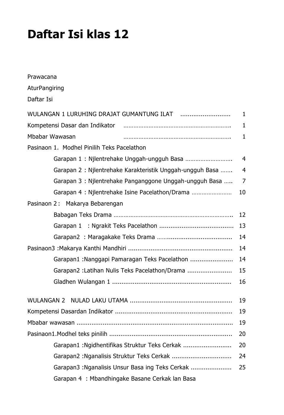 Buku Siswa Kelas 12 Bahasa Jawa Sastri Basa 2015 For Android Apk Download
