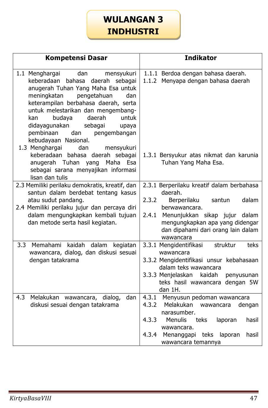 Jawaban Bahasa Jawa Kelas 8 Halaman 38 - Unduh File Guru