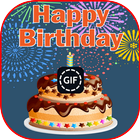 Gâteau d'anniversaire GIF icône