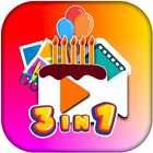 Birthday Card Video Maker icône