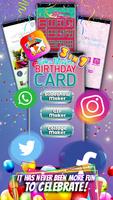 Birthday Card Video Maker Affiche