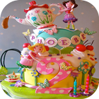 ikon anak-anak kue ulang tahun