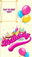 برنامه‌نما Happy Birthday Cards and Invitation Maker عکس از صفحه