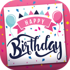 Birthday Party Invitation Card Greeting Card Maker آئیکن