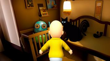 Baby black & Yellow Cat Mod Plakat
