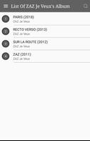 All ZAZ Je Veux Album Songs Lyrics স্ক্রিনশট 1
