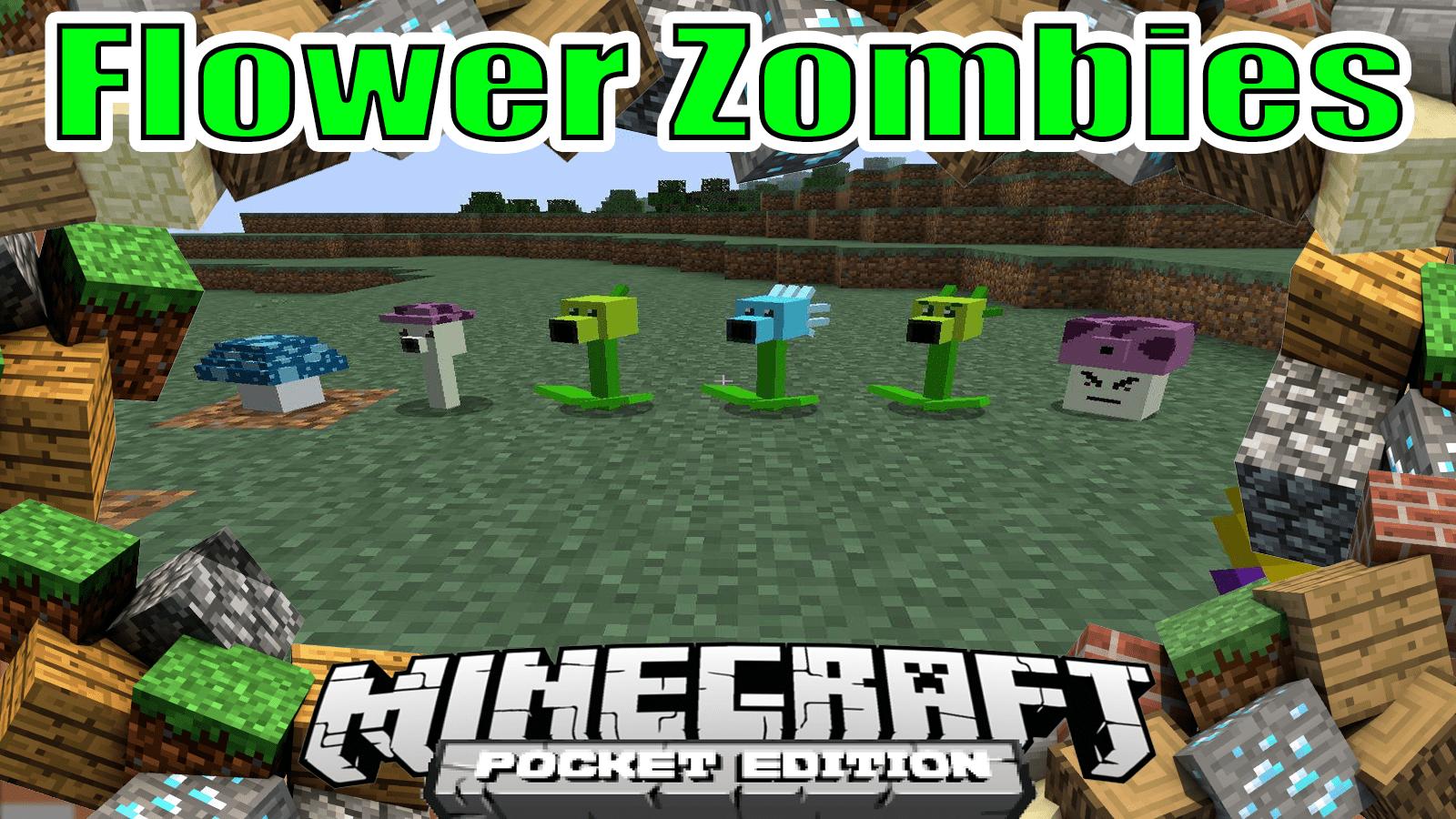 Plants Vs Zombie Bedrock Add-on Minecraft Mod