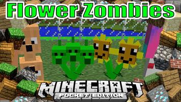 लाश और फूल PVZ मॉड Minecraft स्क्रीनशॉट 1