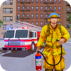 Fireman Sim: firefighter games icône