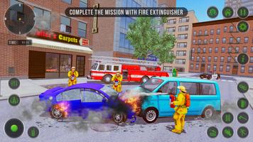 Fireman Sim: firefighter games capture d'écran 1