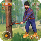Lumberjack Wood Cutting Games icône