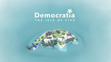 Poster Democratia – the isle of five