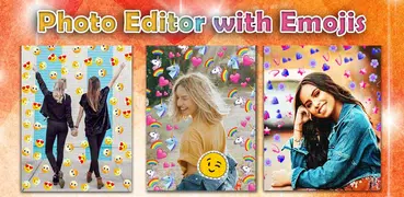 Fundo De Emoji Na Foto Editor