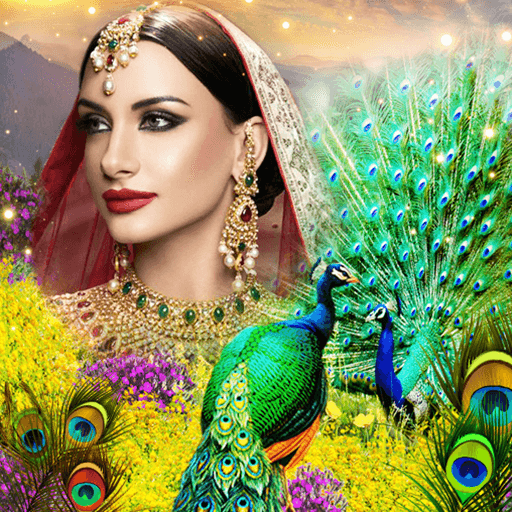 Peacock Photo Editor Frames