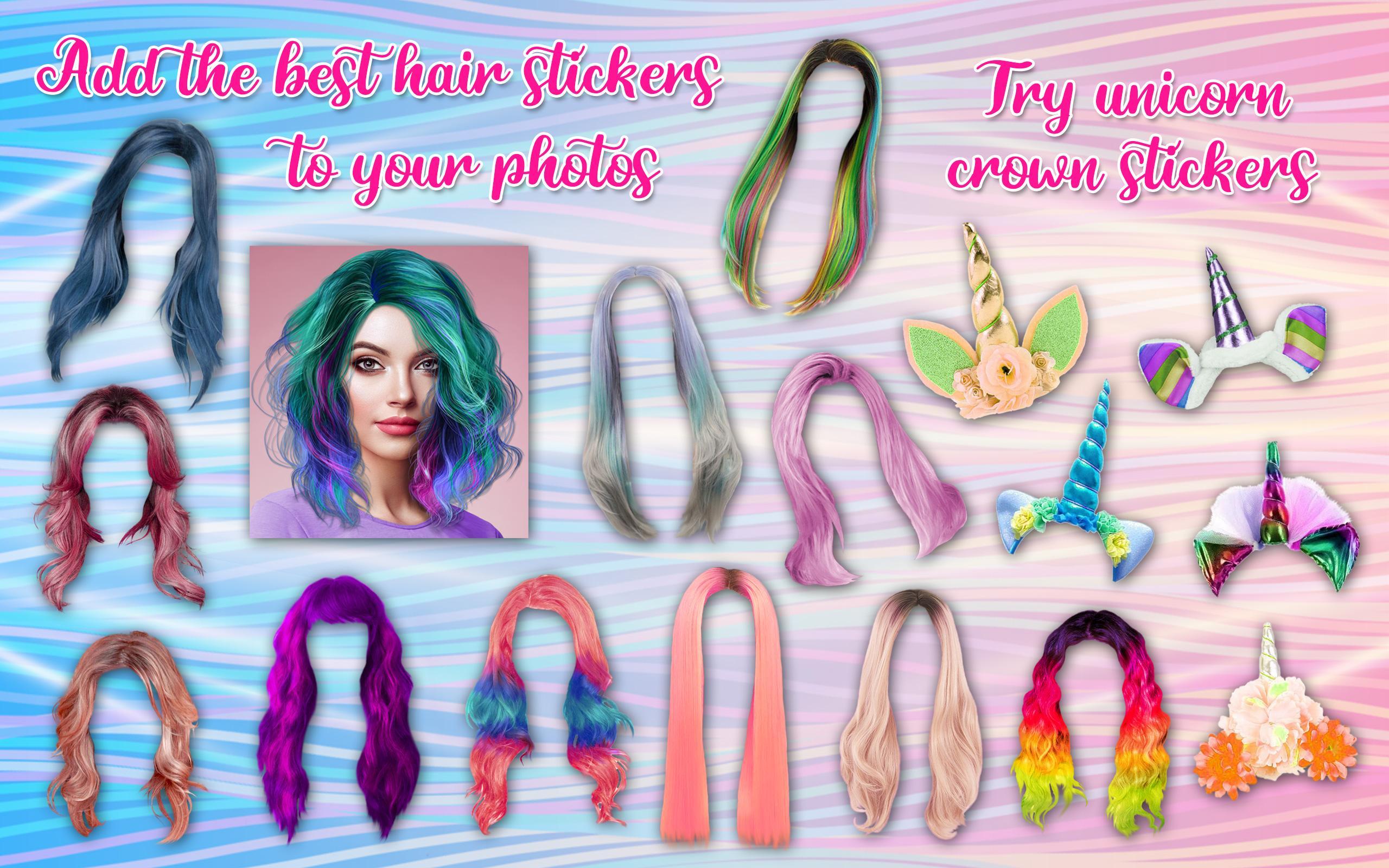 Pink Hair Photo Editor Pastel Hair Color 2020 For Android Apk Download - pastel pink hair with bangs roblox